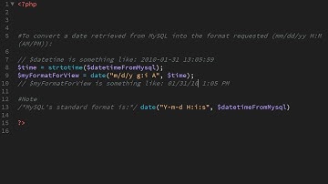 Convert from MySQL datetime to another format with PHP