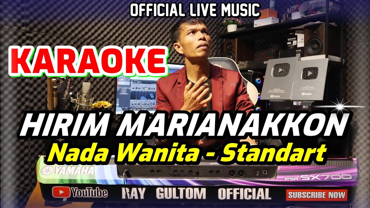 KARAOKE HIRIM MARIANAKKON - NADA STANDART WANITA E = DO