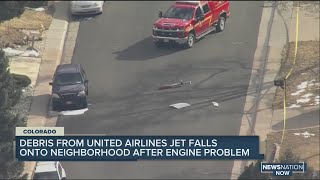 United flight suffers engine failure, drops debris but safely returns to Denver airport