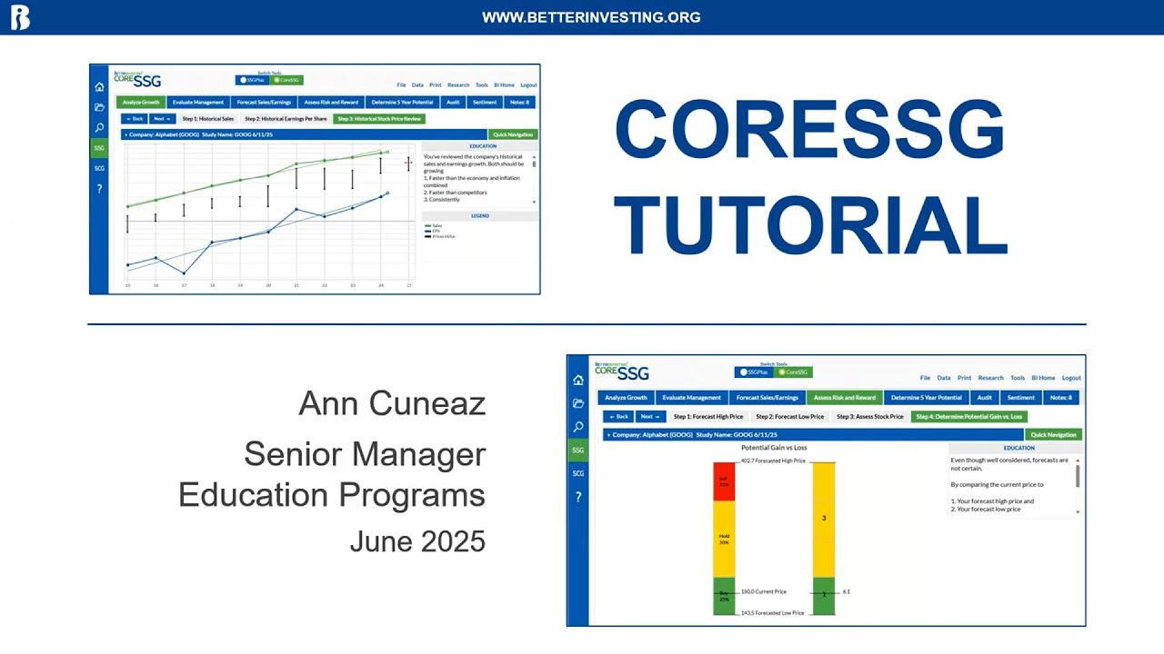 BetterInvesting's CoreSSG Stock Analysis Tool Tutorial
