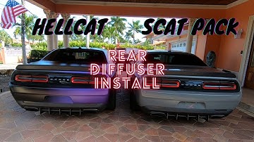 Authority Motorsport Dodge Challenger Rear Diffuser Install
