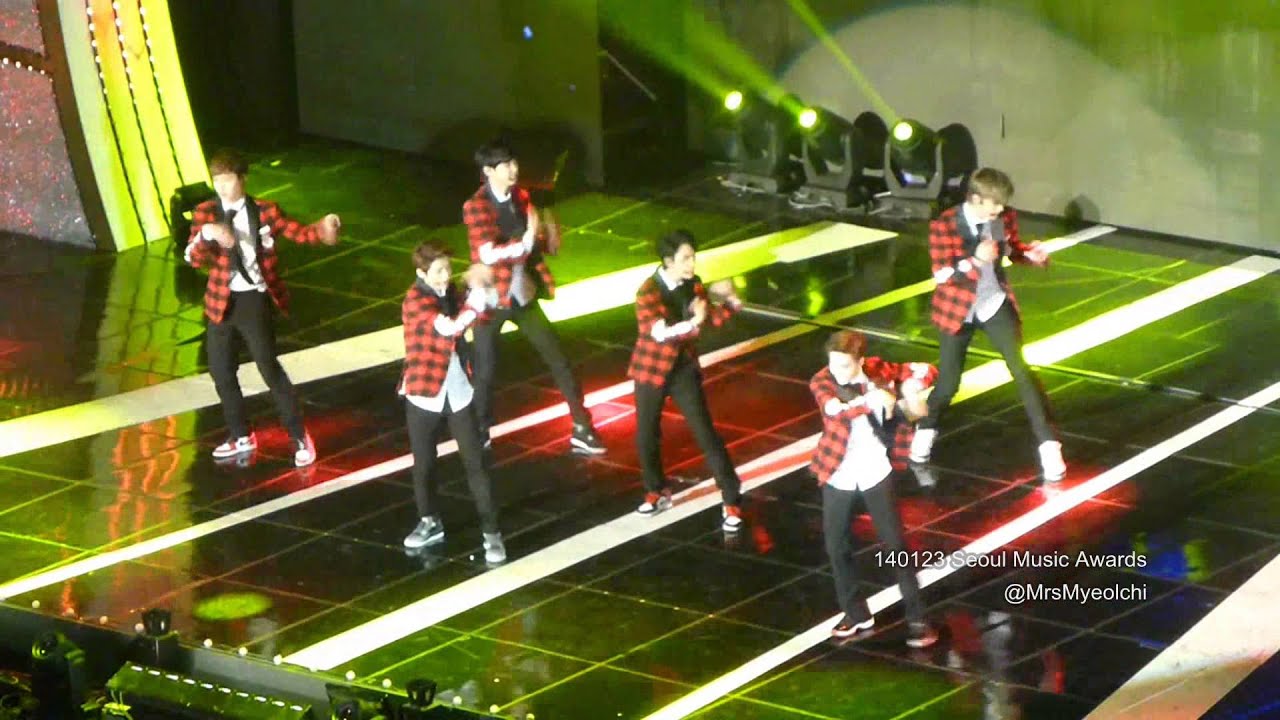 [Fancam] 140123 Seoul Music Awards :: EXO ~ Wolf & Growl