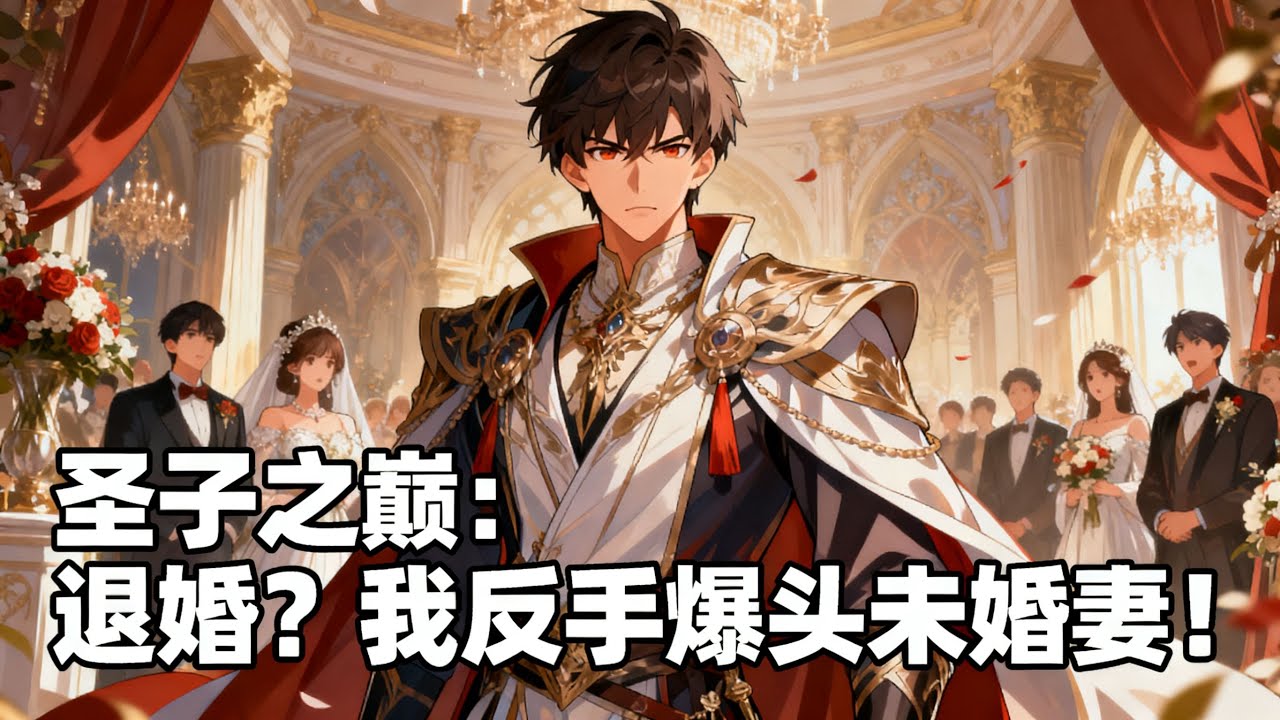 《聖子之巔：退婚？我反手爆頭未婚妻！》穿越成上界聖子，大婚日被綠茶未婚妻當衆退婚？我覺醒前世記憶，反手一巴掌拍飛氣運之子，全場嚇傻！#漫畫解說#玄幻#爽文#小說推薦#有聲書