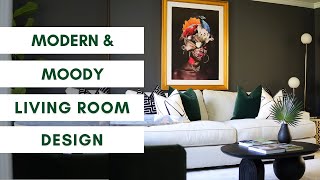 Modern & Moody Living Room Tour