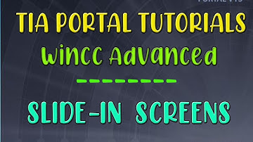 SIEMENS WinCC Tutorials || Slide-in Screens