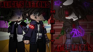 My Aftons meet @aft0n_al1c3's Aftons || COLLAB W/ @aft0n_al1c3 || FNAF