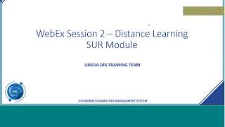 WebEx 2/11_ UNIFORMED CAPABILITIES MANAGEMENT (UCM) Session 2 - SAT and SUR creation Dec 2018 screenshot 3