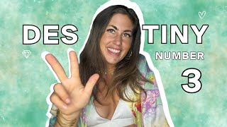 Destiny (Expression) Number 3 explained in Numerology Information