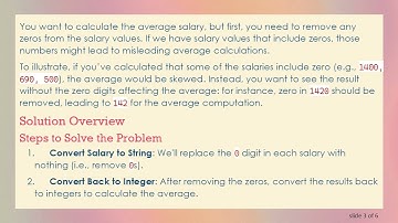 How to Calculate Average Salary in SQL Excluding Zeros