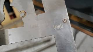 Rofin laser test after repair