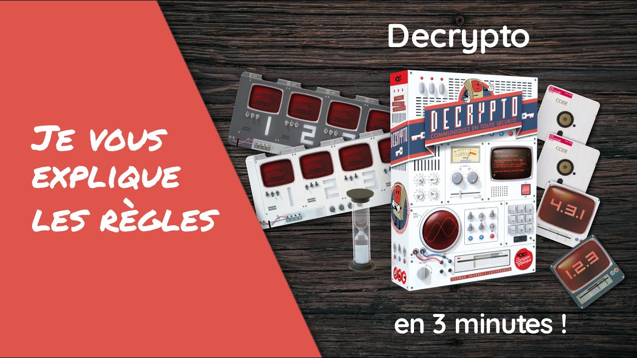 DECRYPTO 1, vous avez une mission, transmettre des codes secrets.