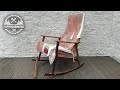 Old broken rocking chair  restoration