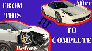 FERRARI 458 Rebuilt From A Salvage Auction in 10 MINUTES !!!!! Saved 70k $$$ (VIDEO #13)