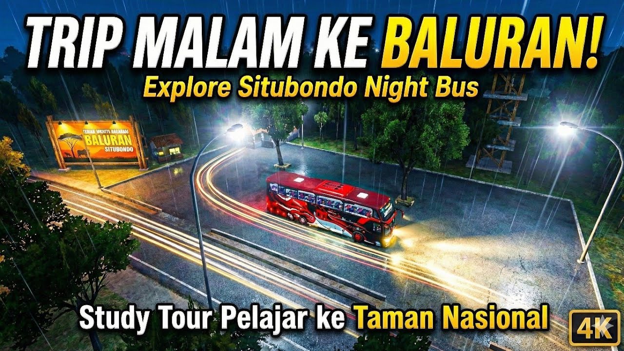 Study Tour Pelajar ke Taman Nasional Baluran 🏕 Situbondo || d'nasima || Avante H9 || Bussid || ASMR