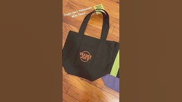 Run! Don’t walk to go get your Trader Joe’s Halloween Mini Tote Bag ♡