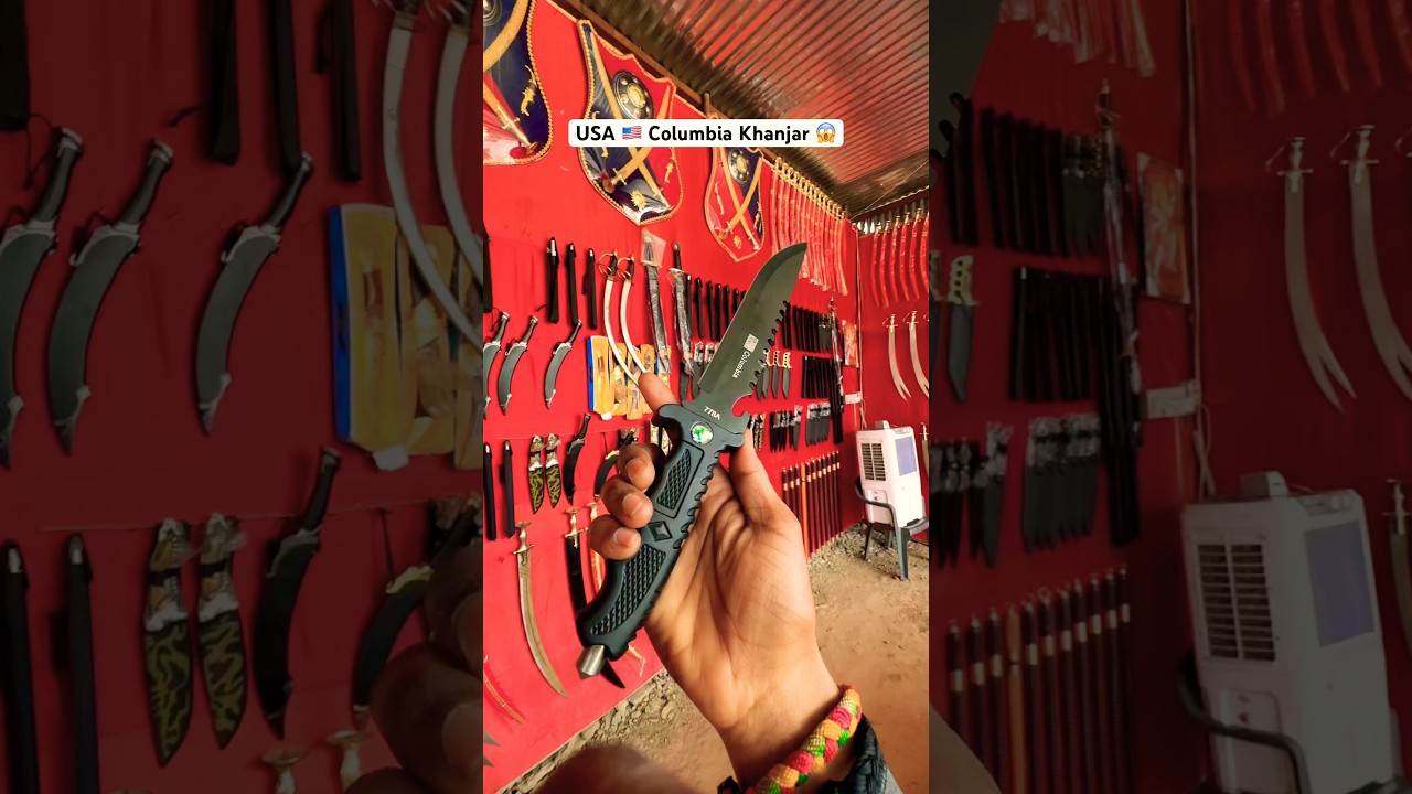 Amazing ￼￼USA 🇺🇸 Columbia Khanjar 🔥|| Indian sword market || chittorgarh Talwar Bazar 