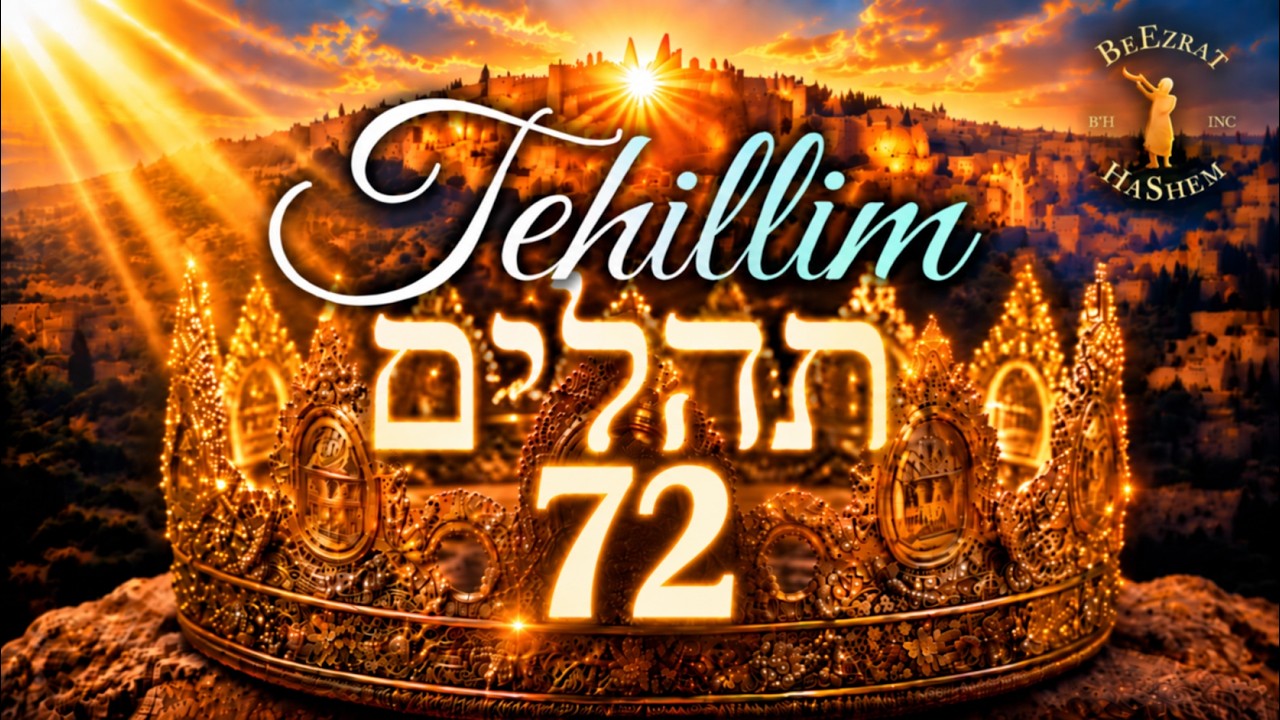 Tehillim 72- A Prayer for Righteousness and Peace 👑✨- תהילים ע"ב | Jewish Music