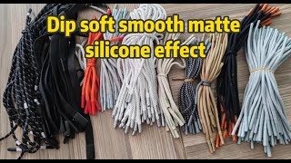 How to dip soft smooth matte silicone effect? screenshot 2