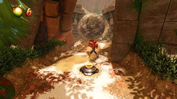 Crash Bandicoot 2 Cortex Strikes Back Crash Dash Walkthrough 100% Complete ( Gem / Crystal )