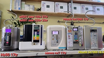 p1 -1- máy lọc nước  kiềm 7 điện cực có những loại nào giá tiền ra sao