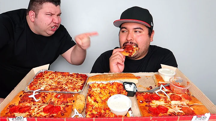 Nick screaming at me to eat his leftovers... Mukbang