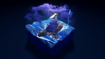 Lighthouse in the Storm Blender 2.83(EEVEE).