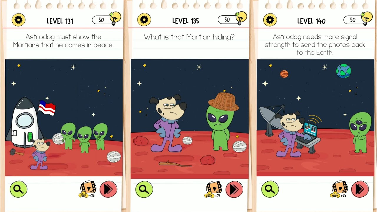 Brain Test 4 Tricky Friends Level 131 - 140 Walkthrough Answer Solved