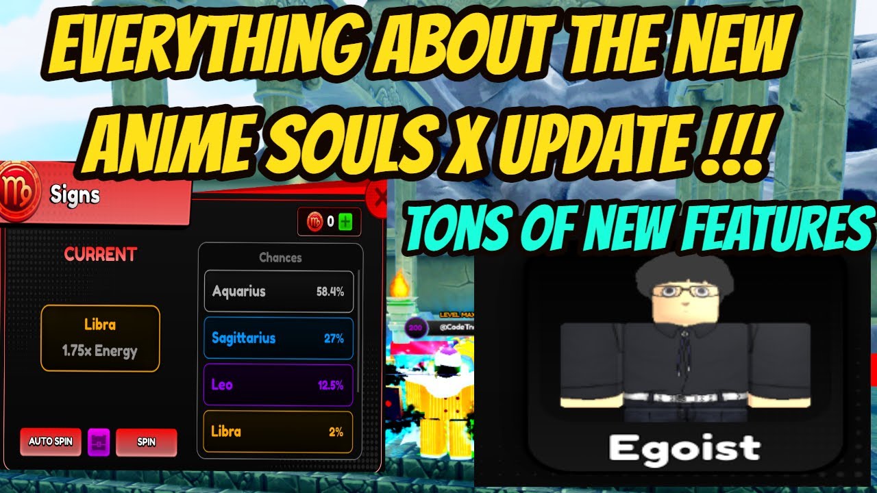 Everything about the new Anime Souls X Update !!! - Tons of New ...
