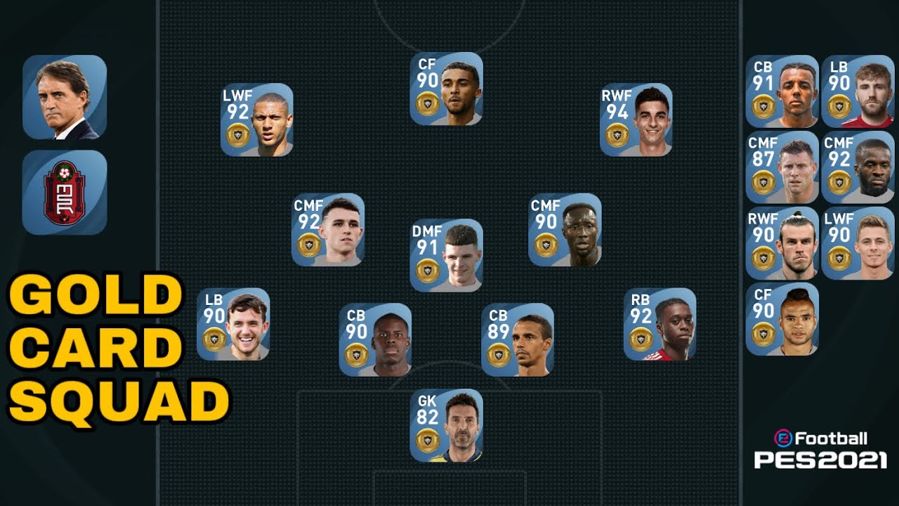 eFootball PES 2021 Mobile IOS Gameplay #9 Gold Card Squad vs Tottenham Hotspur