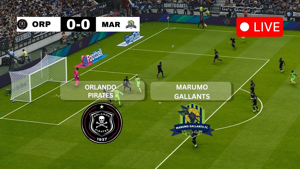 🔴 Orlando Pirates vs Marumo Gallants | Betway Premiership 2026 | PES 21 simulation gameplay