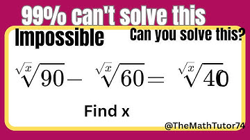 A nice square root algebra problem | 99% can