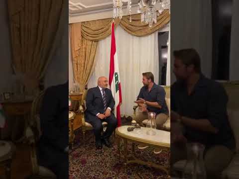 زيارة الفنان أنغين ألتان الشهير بـ أرطغرل للقنصلية اللبنانية في اسطنبول