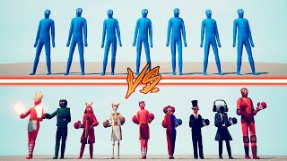 RANDOM UNITS TEAM vs BOXER TEAM - Totally Accurate Battle Simulator | TABS