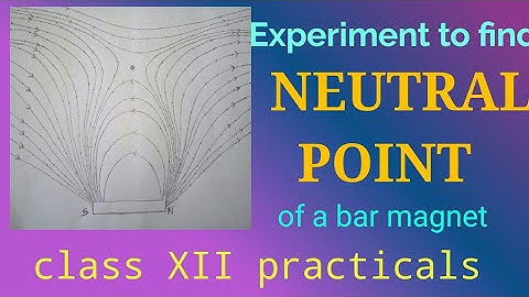 Draw magnetic field lines and find neutral point class 12 experiment| AHSEC Physics Practicals