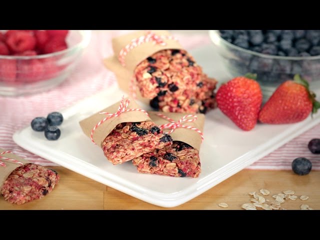 How to Make Triple Berry Clif Granola Bars | Get the Dish | POPSUGAR Food