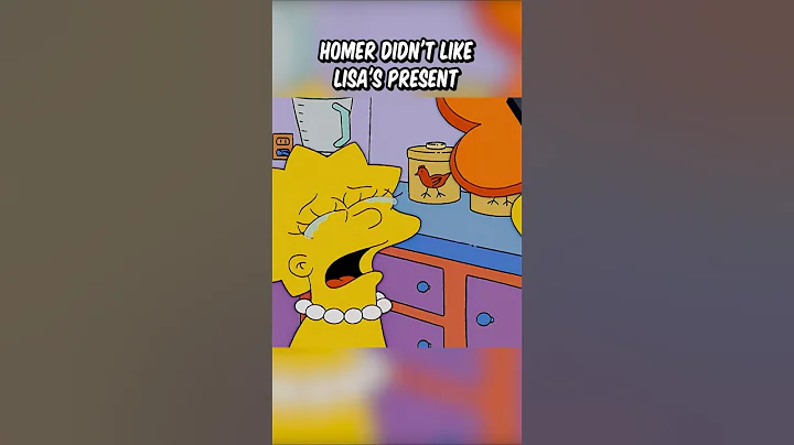 Homer didn't like Lisa's present