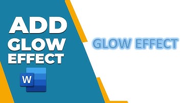 How to add glow Effect to text in MS word