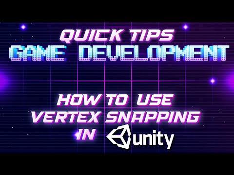 Game Dev 1 minute tips -  Unity vertex snapping - [Unity Tutorial]