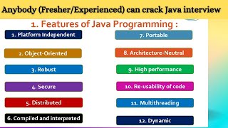 1. What are the top Features of Java |  Features of Java Programming