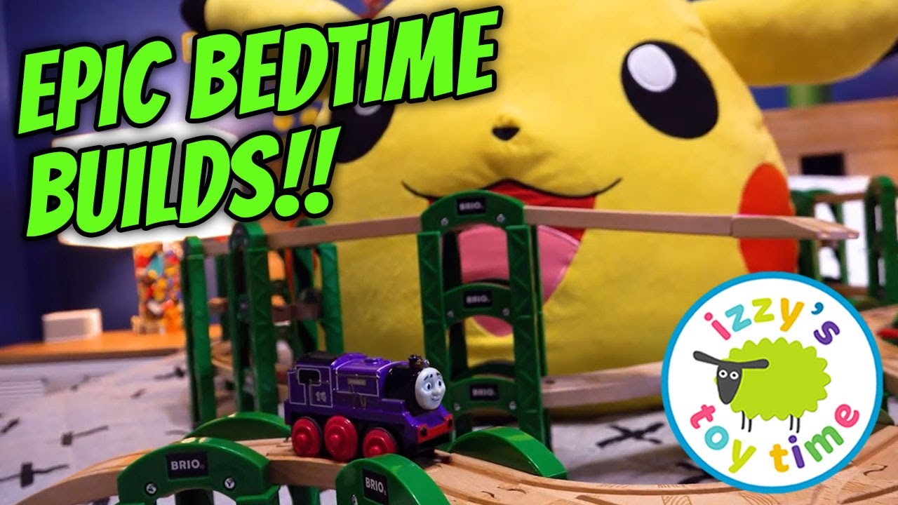 Tracks on the Bed! Train & Car Compilation from Izzy's Vault