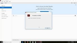 Updating Adobe Reader in Windows 10/8/7