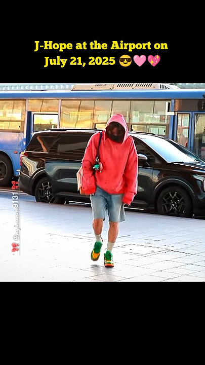 J-Hope at the airport on July 21, 2025#bts #btsshorts #kpop #jhope #shorts #trending #viral #ot7#fyp