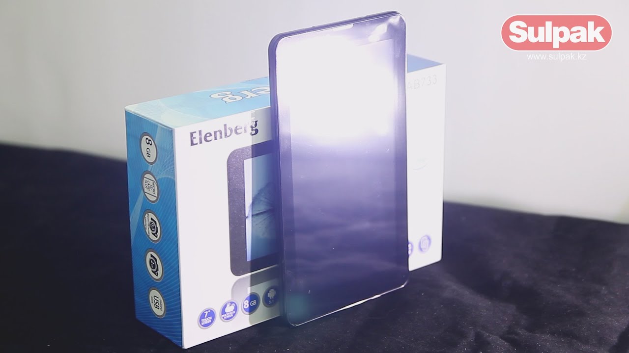 Планшет Elenberg TAB 733 Распаковка (Sulpak.kz)