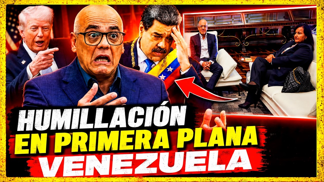 🔴HUMILLACIÓN EN PRIMERA PLANA: Jorge Rodríguez Obligado a Sentarse con Dinorah Figuera y EEUU
