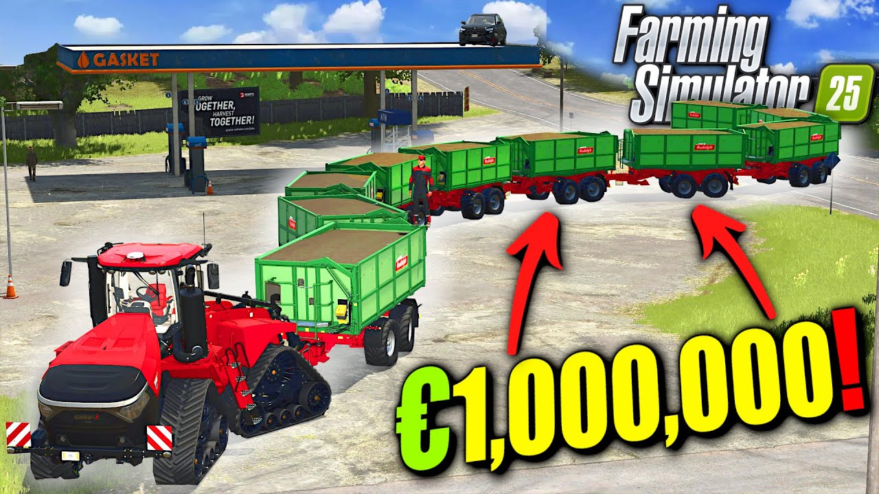 TRAKTOR VUČE 10 PUNIH PRIKOLICA, Zaradili €1,000,000! -Ep20