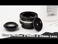 How to Clean a Nikon Series E 50mm Lens (Sticky or Oily Aperture Blades)