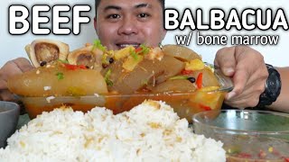 BEEF BALBACUA WITH BEEF BONE MARROW | INDOOR COOKING | MUKBANG PHILIPPINES
