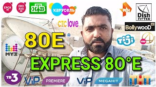 New Update Express 80E Dish Setting Dish Fitter Russian Tv Channel 80E