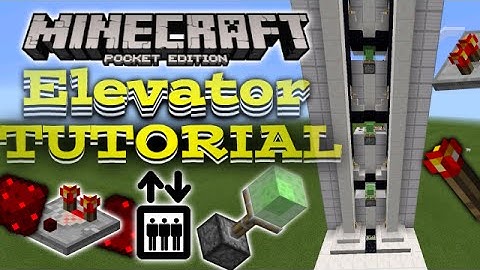 MCPE Piston Elevator Tutorial  0.15.0 -[MCPE Redstone]- How to make a Slime Block Elevator
