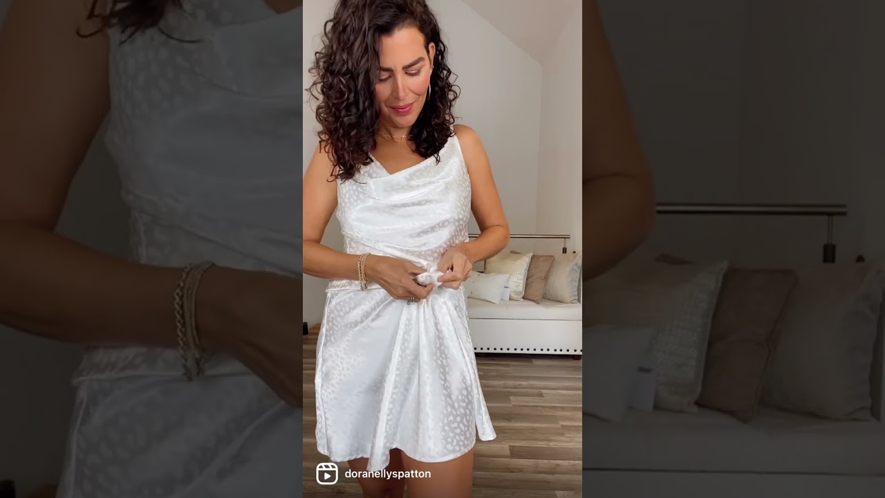 how to shorten a slip dress Easy Slip Dress Styling Hack for a Perfect Fit